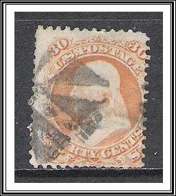 US #71 Franklin Fancy Cancel Used