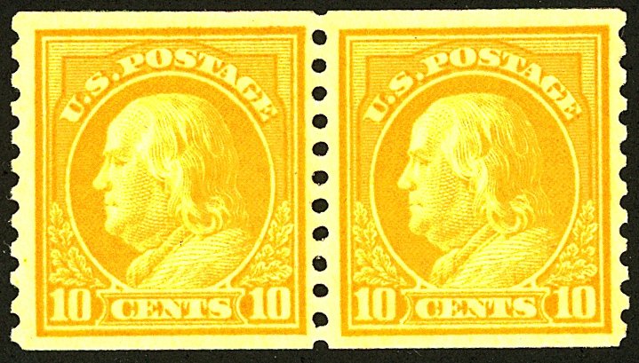 U.S. #497 MINT PAIR OG NH