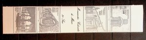 MEXICO Sc 1306a NH STRIP OF 1982 - MONUMENTS - (CT5)