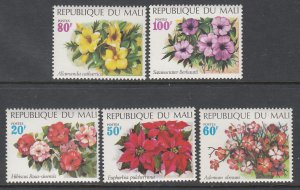 Mali 162-166 Flowers MNH VF