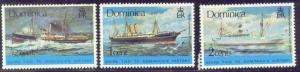 DOMINICA  434-36 MINT OG 1975 SHIPS