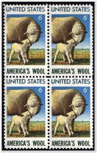 SC#1423 6¢ American Wool Industry Block of Four (1971) MNH