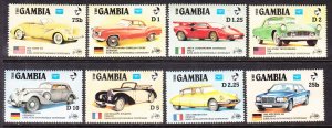 Gambia 620-627 Cars MNH VF
