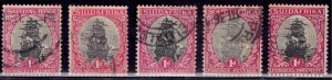 South Africa 1926-28, Riebeek's Ship, 1p, used**