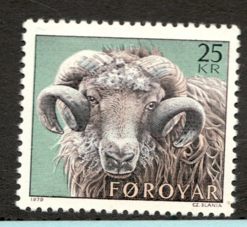 #42  - Faroe Islands stamp  -  MNH  -  VF - superfleas