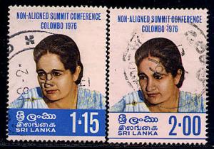 Sri Lanka Scott # 511 - 512, used