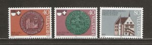 Switzerland Scott catalog # 701-703 Mint NH