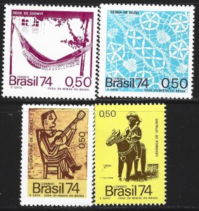 Brazil #1362-1365    MNH