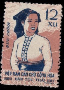 North Viet Nam Scott 112 Used Thai Ethnic costume stamp