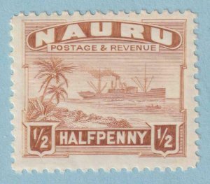 NAURU 17a GLAZED PAPER  MINT NEVER HINGED OG ** NO FAULTS EXTRA FINE! - NCG