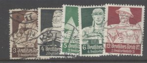 Germany Scott B59-62, 64 used