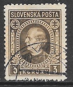 Slovakia 33: 3k Andrej Hlinka, used, F-VF