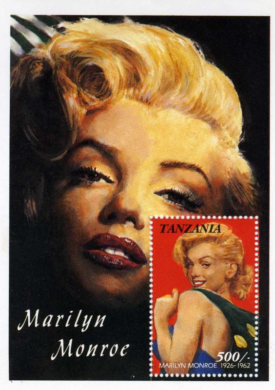 Tanzania MARILYN MONROE s/s Perforated Mint (NH)