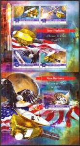 Maldive Islands 2015 Space New Horizons Mission to Pluto Sheet + S/S MNH