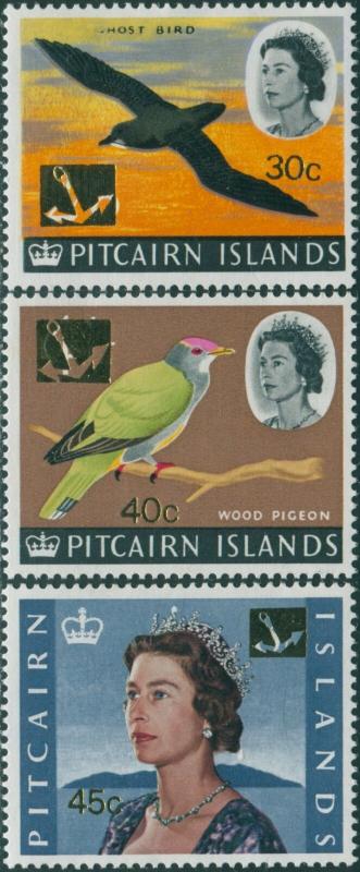 Pitcairn Islands 1967 SG79-81 Birds QEII MLH