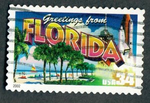 3569 Greetings from Florida used single
