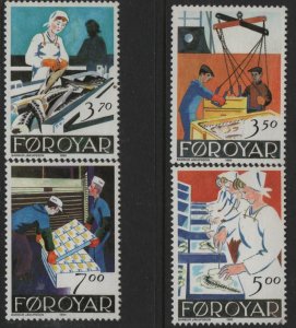 FAROE ISLANDS 201-4 MNH F/VF SET OF 4