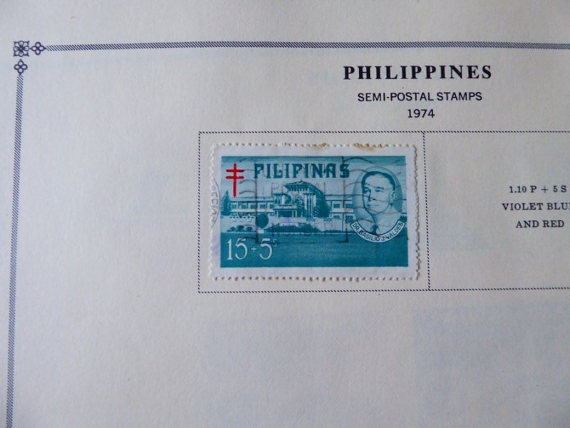 Philippines 1960-1973 Stamp Collection on Scott International Album Pages