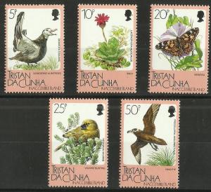  Tristan da Cunha - 1986 Flora & fauna set 5 MNH