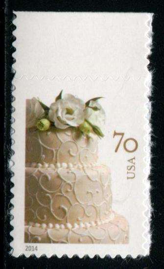 4867 US 70c Wedding Cake SA, MNH