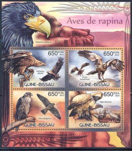 GUINEA BISSAU 2012 BIRDS OF PREY  SHEET MINT NH