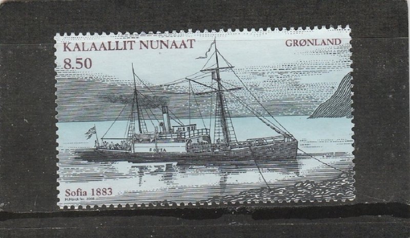 Greenland  Scott#  527  Used  (2008 Expedition Ship Sofia)