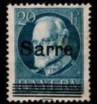 Saar - #26 Bavaria Overprint - MLH