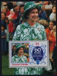 Tuvalu - Nanumea 52 MNH Queen Elizabeth 60th Birthday