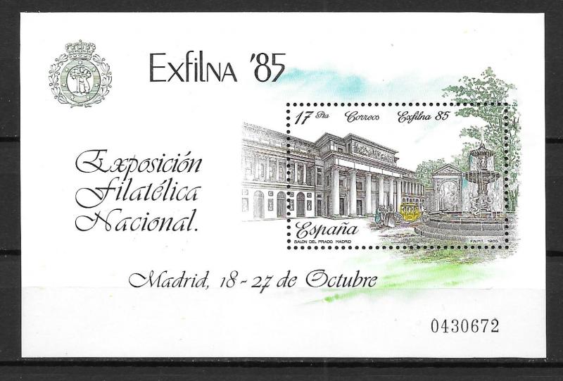 Spain 2452 MNH S/S El Prado Museum Exfilna 1985