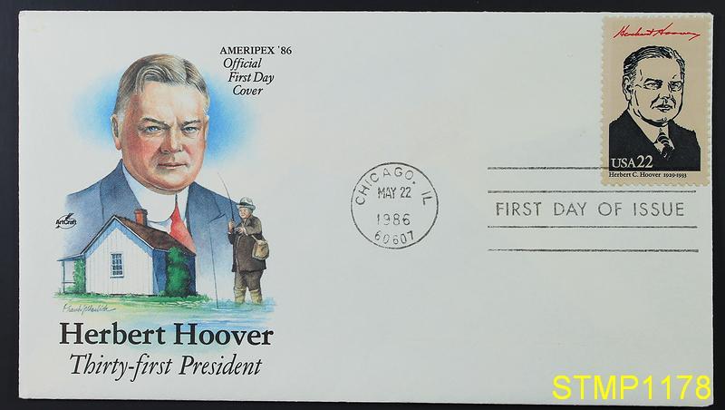 Herbert Hoover 31st President ARTCRAFT FIRST DAY COVER