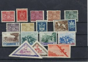 San Marino Mounted Mint Stamps Ref: R5539