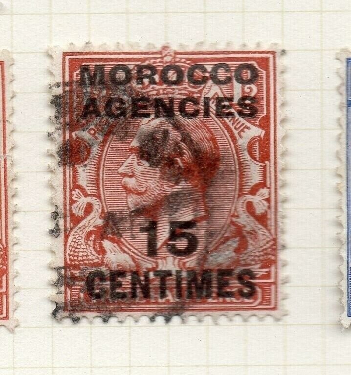 Morocco Agencies French Zone 1919-24 Issue Used 15c. Optd Surcharged NW-180632