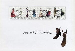 Sweden 2568 a-h collector's sheet w/ FD Canceled stamps Swedish Fashion ...