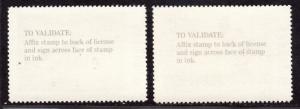 $US State Duck Stamp Idaho Sc#2-3 M/NH/VF, Cv. $23