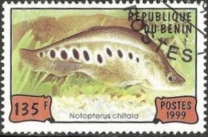 Benin 1148 - Cto - 135fr Knifefish (1999) (cv $0.40)