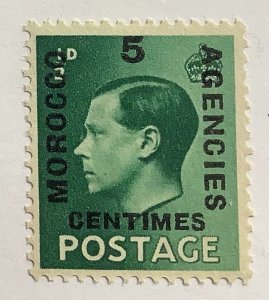 Great Britain Morocco Agencies 1936 Scott 78 used - 5c on ½p,  Edward VIII