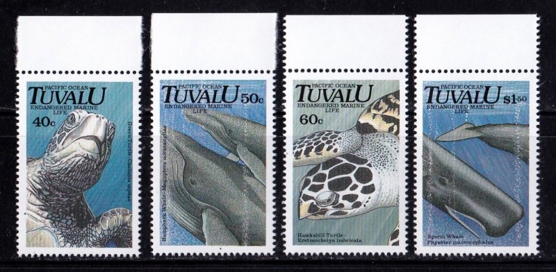 Tuvalu stamps #570 - 573, MNH, XF, topical set, Sea Turtles