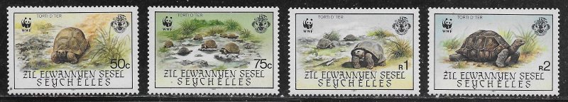 Zil Elwannyen Sesel Scott #'s 131 - 134 MNH