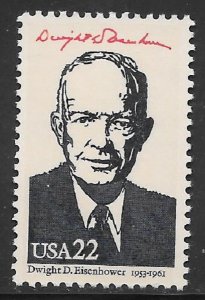 2219g AMEXIPEX 86 Eisenhower MNH Single