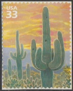 3293e,  Single, Saguaro Cactus MNH, .33 cent
