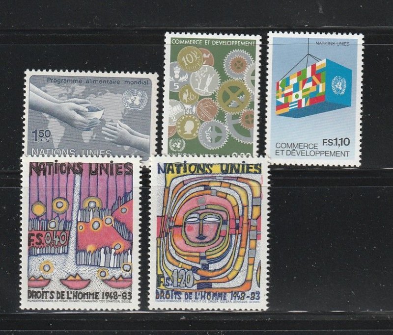 UN Geneva 116-120 Sets MNH Various
