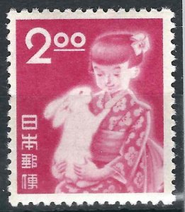 Japan 604-05 Year of the Rabbit MNH VF 1951 SCV $8.00