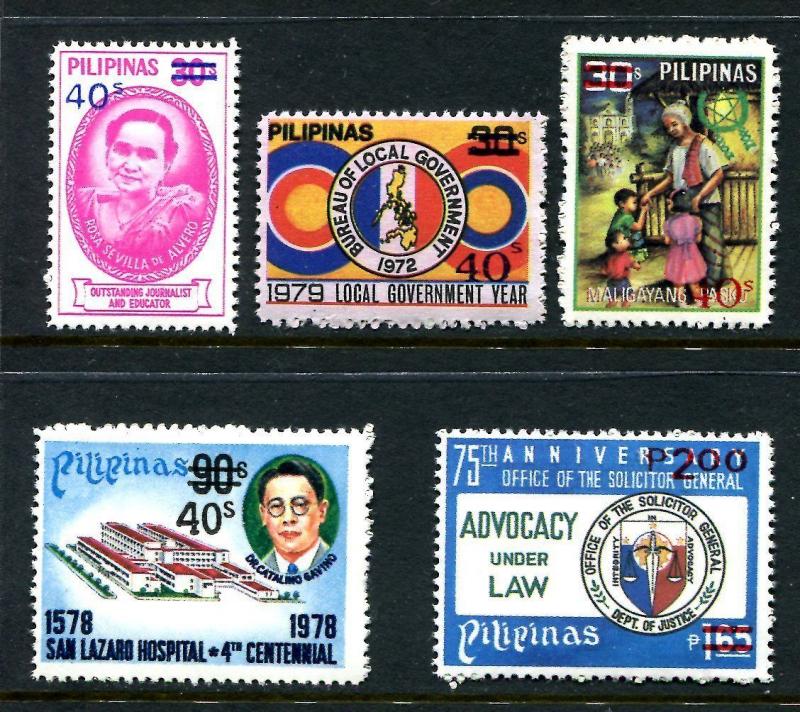 Philippines 1479-1483,MNH. New value 1980.Justice, Fight against drug,Christmas,