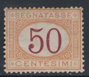 Italy - 1870 Tax Sass. n.9 cv 9900$ SUPER CENTERED  MH*