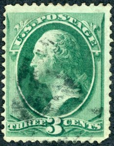 #147 – 1870-71 3c Washington, green. XF