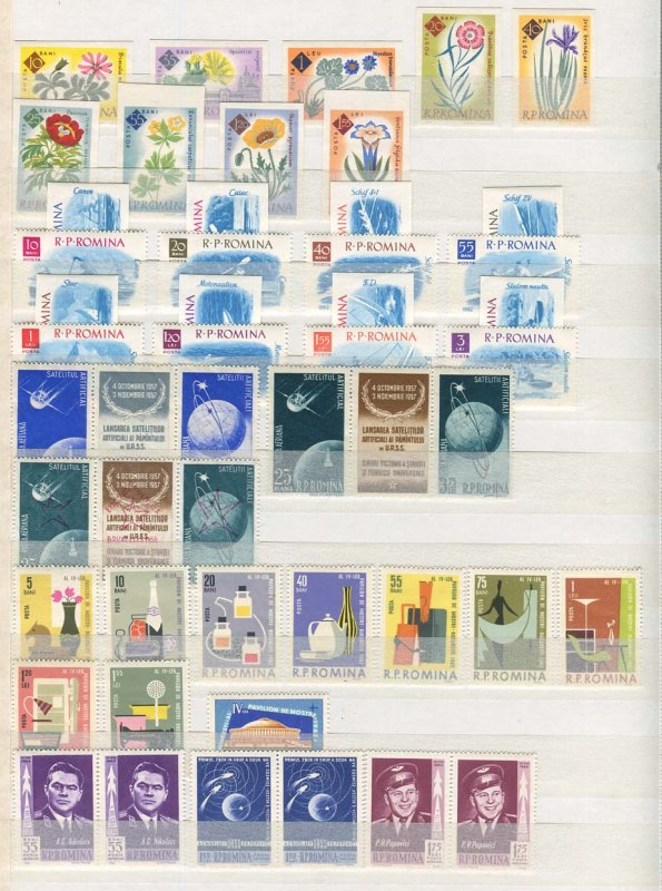 Romania Collection MNH CV$900.00 1930s-1980s on Stock Pages