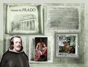 SAO TOME - 2007 - Prado Museum, Velasquez - Perf Souv Sheet - Mint Never Hinged