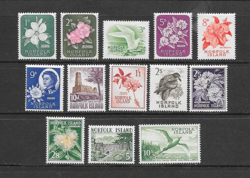 NORFOLK ISLAND #29-41  MNH