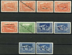 ALBANIA SELECTION NOTE SCOTT #154 IS CREASED  MINT NH STAMPS 