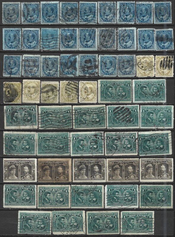 COLLECTION LOT 7440 CANADA 58 STAMPS 1903+ CLEARANCE